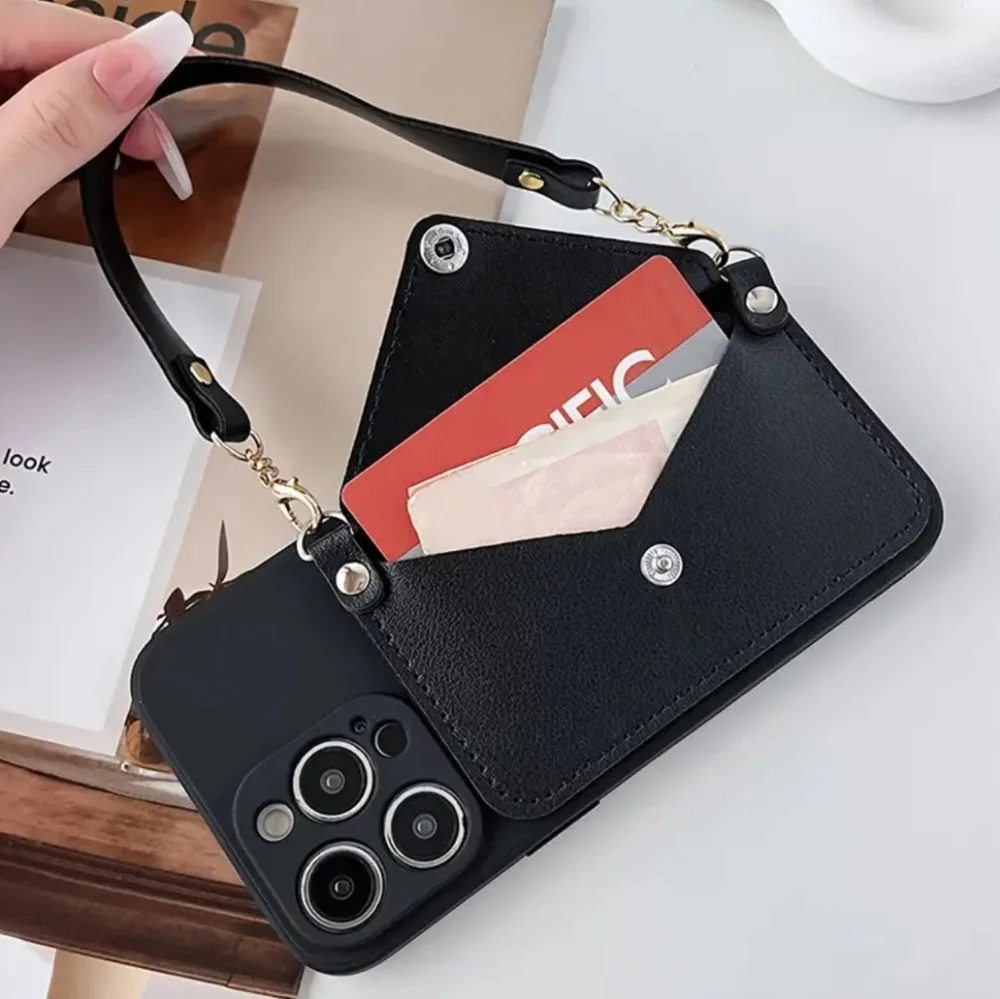 NEW Apple IPhone 15 Pro Max crossbody 3D love heart faux leather Phone case